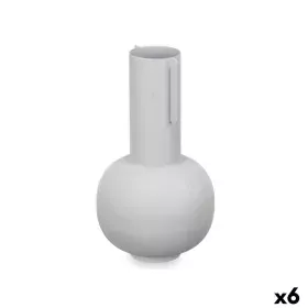 Vaso Cinzento Aço 14 x 28 x 14 cm (6 Unidades) de Gift Decor, Jarrões - Ref: S3631358, Preço: 32,95 €, Desconto: %