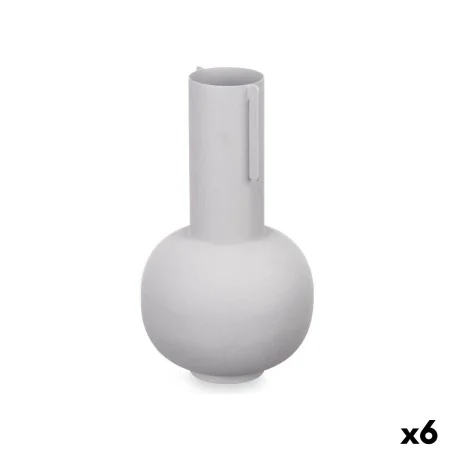 Vase Grau Stahl 14 x 28 x 14 cm (6 Stück) von Gift Decor, Vasen - Ref: S3631358, Preis: 32,95 €, Rabatt: %