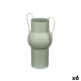 Vase grün Stahl 22 x 32 x 14 cm (6 Stück) von Gift Decor, Vasen - Ref: S3631364, Preis: 58,65 €, Rabatt: %