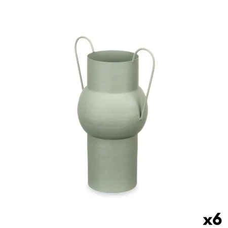 Vase grün Stahl 22 x 32 x 14 cm (6 Stück) von Gift Decor, Vasen - Ref: S3631364, Preis: 59,82 €, Rabatt: %