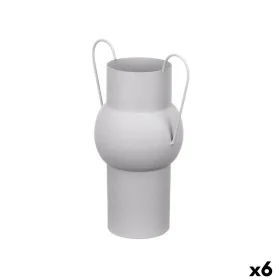 Vaso Cinzento Aço 22 x 32 x 14 cm (6 Unidades) de Gift Decor, Jarrões - Ref: S3631366, Preço: 58,65 €, Desconto: %