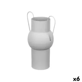 Vaso Cinzento Aço 22 x 32 x 14 cm (6 Unidades) de Gift Decor, Jarrões - Ref: S3631366, Preço: 59,82 €, Desconto: %