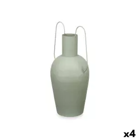 Vase Avec des poignées Vert Acier 24 x 45 x 18 cm (4 Unités) de Gift Decor, Vases - Réf : S3631404, Prix : 63,46 €, Remise : %