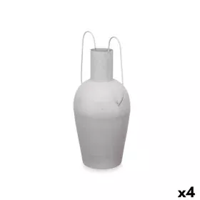 Vaso Com pegas Cinzento Aço 24 x 45 x 18 cm (4 Unidades) de Gift Decor, Jarrões - Ref: S3631406, Preço: 62,22 €, Desconto: %