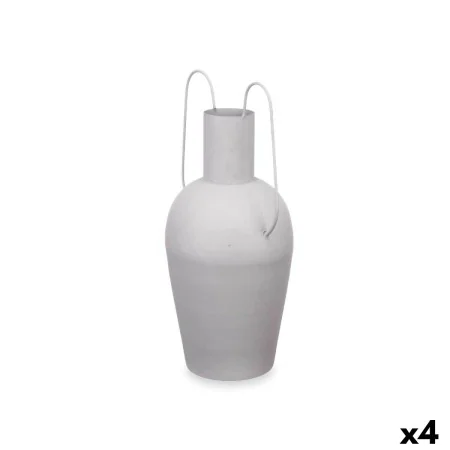 Vase With handles Grey Steel 24 x 45 x 18 cm (4 Units) by Gift Decor, Vases - Ref: S3631406, Price: 63,46 €, Discount: %