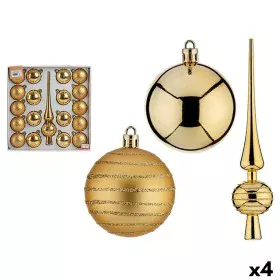 Set di Addobbi di Natale Dorato PVC (4 Unità) di Krist+, Natale - Rif: S3631447, Prezzo: 41,08 €, Sconto: %