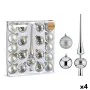 Ensemble Décorations de Noël Argenté PVC (4 Unités) de Krist+, Noël - Réf : S3631449, Prix : 41,08 €, Remise : %