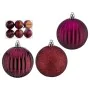 Conjunto de bolas de Natal Com relevo Roxo PVC Ø 7 cm (12 Unidades) de Krist+, Natal - Ref: S3631457, Preço: 19,98 €, Descont...