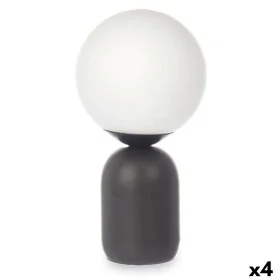 Lampada da tavolo Sfera 40 W Bianco Nero Ceramica 15 x 28,5 x 15 cm (4 Unità) di Gift Decor, Lampade da tavolo e abat-jour - ...