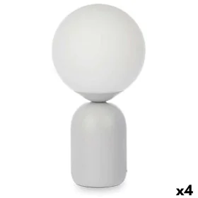 Desk lamp Ball 40 W White Grey Ceramic 15 x 28,5 x 15 cm (4 Units) by Gift Decor, Bedside and Table Lamps - Ref: S3631488, Pr...