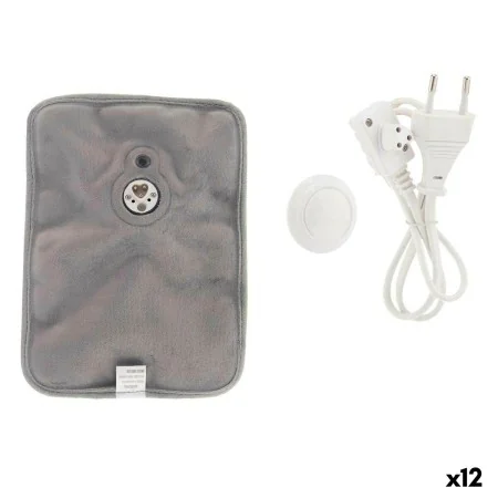 Borsa per l'Acqua Calda Elettrica Mani Grigio Plastica 380 W Velluto (12 Unità) di Gift Decor, Trattamenti freddo e caldo - R...