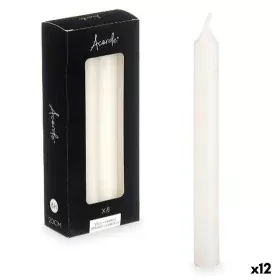 Set de Velas Blanco 2 x 2 x 20 cm (12 Unidades) de Acorde, Velas - Ref: S3631554, Precio: 28,01 €, Descuento: %