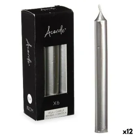 Conjunto de Velas 2 x 2 x 15 cm Prateado (12 Unidades) de Acorde, Velas - Ref: S3631572, Preço: 19,36 €, Desconto: %