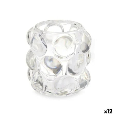 Castiçais Microesferas Transparente Cristal 8,4 x 9 x 8,4 cm (12 Unidades) de Gift Decor, Candelabros e suportes para velas -...