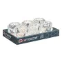 Bougeoir Microsphères Transparent Verre 8,4 x 9 x 8,4 cm (12 Unités) de Gift Decor, Bougeoirs et chandeliers - Réf : S3631668...