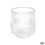 Candleholder Stripes Transparent Crystal 9 x 9,5 x 9 cm (12 Units) by Gift Decor, Candelabras and candle holders - Ref: S3631...