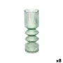 Jarrón Rayas Verde Cristal 8 x 23 x 8 cm (8 Unidades) de Gift Decor, Jarrones - Ref: S3631704, Precio: 57,44 €, Descuento: %