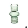 Jarrón Rayas Verde Cristal 9,5 x 16,5 x 9,5 cm (8 Unidades) de Gift Decor, Jarrones - Ref: S3631712, Precio: 43,92 €, Descuen...