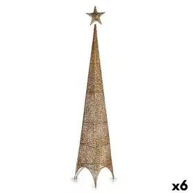 Weihnachtsbaum Stern Turm Gold Metall Kunststoff 34 x 154 x 34 cm (6 Stück) von Krist+, Weihnachten - Ref: S3631726, Preis: 7...