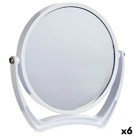 Magnifying Mirror White Crystal Plastic 19 x 18,7 x 2 cm (6 Units) by Berilo, Bathroom Mirrors - Ref: S3631743, Price: 32,95 ...