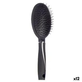 Brush Black Silicone Plastic (12 Units) by Berilo, Hairbrushes - Ref: S3631747, Price: 19,98 €, Discount: %