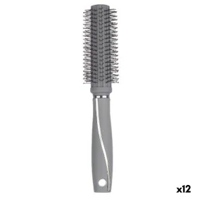 Round Brush Grey Silicone Plastic (12 Units) by Berilo, Hairbrushes - Ref: S3631748, Price: 19,98 €, Discount: %