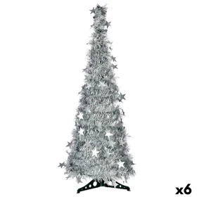 Árbol de Navidad Plateado Espumillón 37 x 37 x 105 cm (6 Unidades) de Krist+, Navidad - Ref: S3631776, Precio: 69,43 €, Descu...