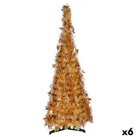 Albero di Natale Dorato Tinsel 38 x 38 x 150 cm (6 Unità) di Krist+, Natale - Rif: S3631779, Prezzo: 97,60 €, Sconto: %