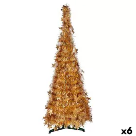 Christmas Tree Golden Tinsel 38 x 38 x 150 cm (6 Units) by Krist+, Christmas - Ref: S3631779, Price: 97,60 €, Discount: %