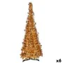 Árvore de Natal Dourado Enfeite Cintilante 38 x 38 x 150 cm (6 Unidades) de Krist+, Natal - Ref: S3631779, Preço: 97,60 €, De...