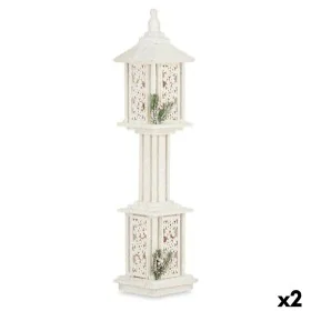 Lampadaire Blanc Bois Plastique 19 x 80 x 19 cm (2 Unités) de Krist+, Noël - Réf : S3631810, Prix : 68,62 €, Remise : %