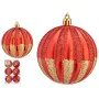 Conjunto de bolas de Natal Riscas Vermelho Dourado PVC (6 Unidades) de Krist+, Natal - Ref: S3631823, Preço: 33,48 €, Descont...