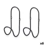 Hangers Black Metal Set 2 Pieces (6 Units) by Gift Decor, Coat Hooks - Ref: S3631847, Price: 22,97 €, Discount: %