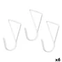 Cabides Branco Metal Triangular Conjunto 3 Peças (6 Unidades) de Gift Decor, Cabides para casacos - Ref: S3631851, Preço: 28,...