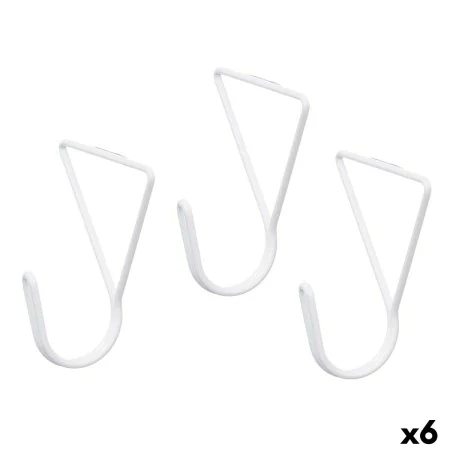 Crochets Blanc Métal Triangulaire Lot 3 Pièces (6 Unités) de Gift Decor, Patères pour manteaux - Réf : S3631851, Prix : 28,05...