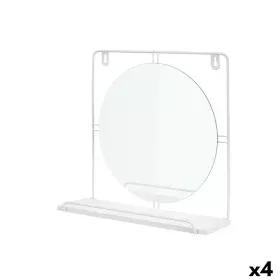 Miroir mural Blanc Métal Bois MDF 33,7 x 30 x 10 cm (4 Unités) de Gift Decor, Miroirs muraux - Réf : S3631855, Prix : 31,33 €...