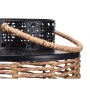 Lantern Black Metal 17 x 23 x 17 cm (4 Units) Rattan by Gift Decor, Candelabras and candle holders - Ref: S3631859, Price: 29...