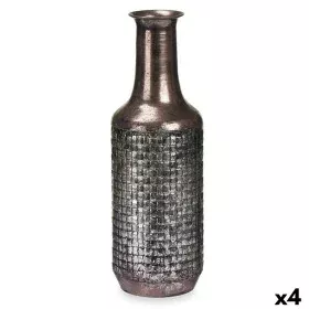 Vase Argenté Métal 14 x 46 x 14 cm (4 Unités) Avec relief de Gift Decor, Vases - Réf : S3631884, Prix : 57,09 €, Remise : %