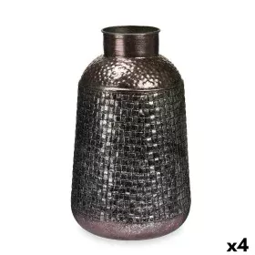 Vase Silver Metal 22,5 x 39,5 x 22,5 cm (4 Units) With relief by Gift Decor, Vases - Ref: S3631886, Price: 57,09 €, Discount: %