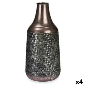 Vase Argenté Métal 21 x 44 x 21 cm (4 Unités) Avec relief de Gift Decor, Vases - Réf : S3631888, Prix : 55,97 €, Remise : %