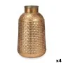 Jarrón Dorado Metal 22,5 x 39,5 x 22,5 cm (4 Unidades) Con relieve de Gift Decor, Jarrones - Ref: S3631894, Precio: 63,46 €, ...