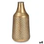 Jarrón Dorado Metal 21 x 44 x 21 cm (4 Unidades) Con relieve de Gift Decor, Jarrones - Ref: S3631896, Precio: 63,46 €, Descue...