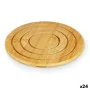 Table Mat Natural Bamboo 19 x 1 x 19 cm (24 Units) Circular by Kinvara, Trivets - Ref: S3631900, Price: 38,10 €, Discount: %