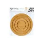 Table Mat Natural Bamboo 19 x 1 x 19 cm (24 Units) Circular by Kinvara, Trivets - Ref: S3631900, Price: 38,10 €, Discount: %