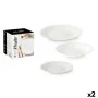 Set de Vajilla Blanco Vidrio (2 Unidades) 18 Piezas de Vivalto, Vajillas combinadas - Ref: S3631911, Precio: 33,78 €, Descuen...