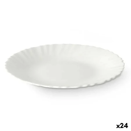 Prato de Sobremesa Branco Vidro 19 x 2 x 19 cm (24 Unidades) de Vivalto, Pratos e fontes - Ref: S3631915, Preço: 18,55 €, Des...