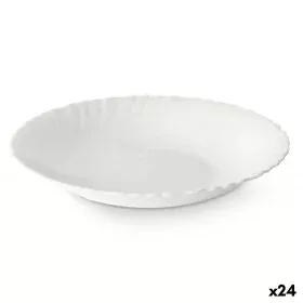 Assiette creuse Blanc verre 21,5 x 3 x 21,5 cm (24 Unités) de Vivalto, Plats et plateaux - Réf : S3631917, Prix : 22,99 €, Re...