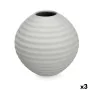 Vase Gris Céramique 25 x 25 x 25 cm (3 Unités) Sphère de Gift Decor, Vases - Réf : S3631943, Prix : 31,86 €, Remise : %