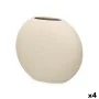 Vase Beige aus Keramik 29 x 26 x 11 cm (4 Stück) kreisförmig von Gift Decor, Vasen - Ref: S3631945, Preis: 44,17 €, Rabatt: %