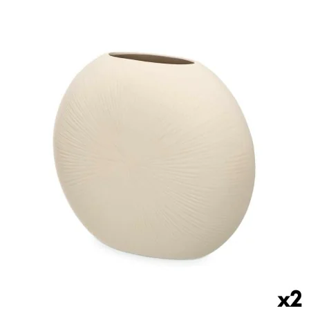 Vase Beige aus Keramik 36 x 34 x 16 cm (2 Stück) kreisförmig von Gift Decor, Vasen - Ref: S3631949, Preis: 28,87 €, Rabatt: %